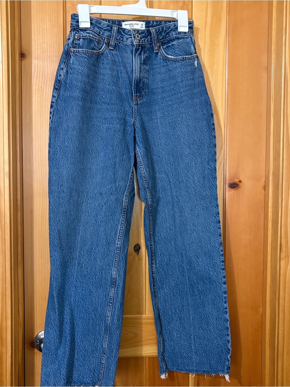 Abercrombie & Fitch Size 25/0 Short Curve Love The Loose Jeans High Rise - Picture 4 of 8